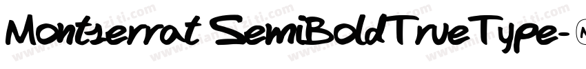 Montserrat SemiBoldTrueType字体转换